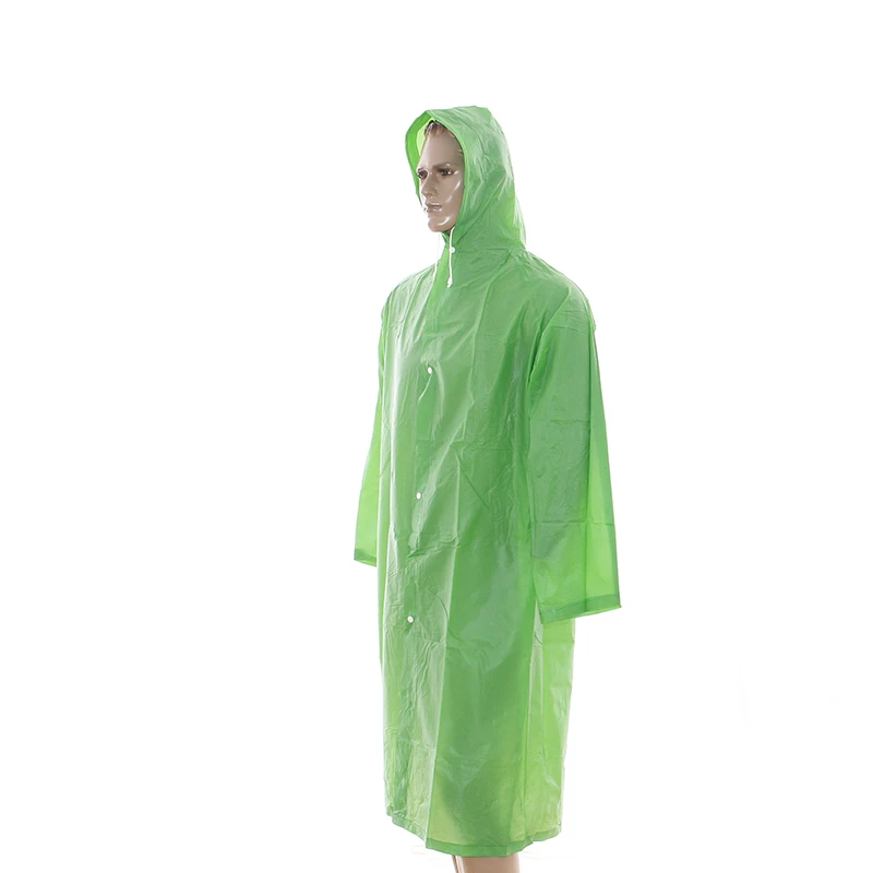 Custom logo waterproof foldable pvc rain jacket raincoat unisex raincoat