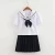 Import custom made casual latest design middle school girls uniforms(school shirt+pleated skirt) from China