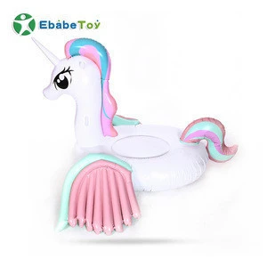 Custom-made colorful wings flying horses inflatable pool float summer beach swimming water sports party toys for adults