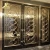 Import Custom made room dividers and partitions golden 1800 x 900 stainless steel 3d decorative screen from China