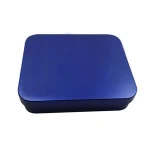 Custom Metal Rectangular Empty Gift Tin for Cookie with Food Grade Tinplate