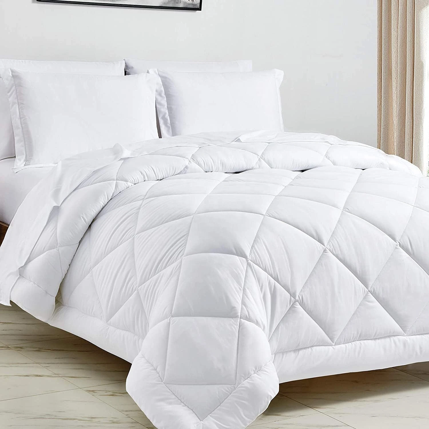 Custom Microfiber Polyester Goose Down Alternative/Cotton Quilt Bed Comforter Duvet Insert