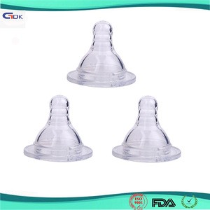 Custom molding silicone baby water bottle nipple