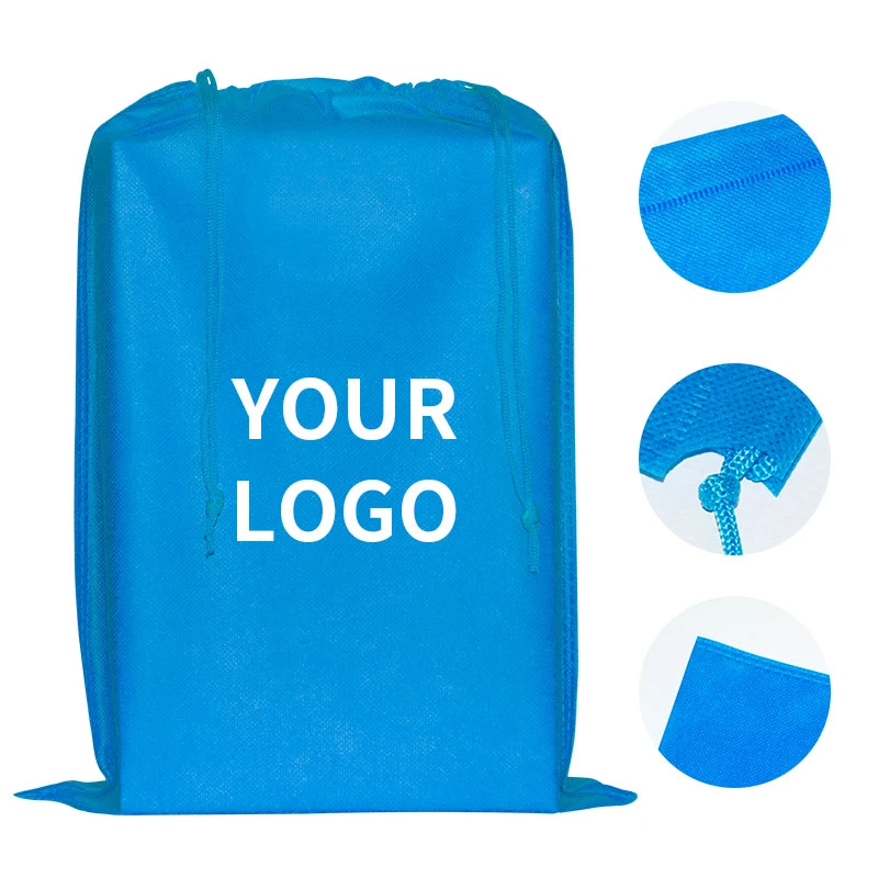 custom reusable nonwoven fabric dust bag eco friendly non-woven cover storage pouch non woven drawstring bag
