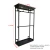 Import Custom Store Display Modern clothing garment metal clothes hanging rack display from China