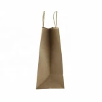 Custom Wholesale Paper Gift Bag Custom Printed Paper Bags No Minimum Takeaway Brown Kraft Paper Bag