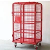 Customizable 500KG Roller Container Steel ODM Cage Storage Trolley with Four-Wheel Foldable Powder Coating metal rolling trolley