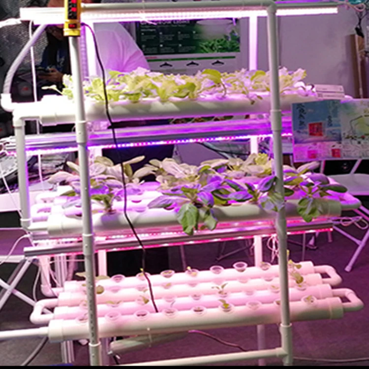 Customizable agricultural Vertical Hydroponic Hydroponic Growing Systems with full spectrum Grow lights