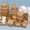 Customized Disposable Kraft Paper Packaging Box Takeaway Container Box