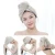 Import Customized Fashion Water-absorbent Quick-drying Soft Comfortable Thickened Hooded Coral Fleece Waterproof Dry Hair Shower Cap from China