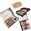 Customized Logo Printing Food Grade Disposable Take Out To Go Paper Delivery Packaging Sushi Takeaway Box