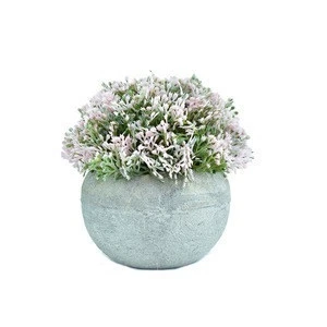 Customized Mini Artificial Potted Plants Small Artificial Succulents Plants For Office Desk Decoration