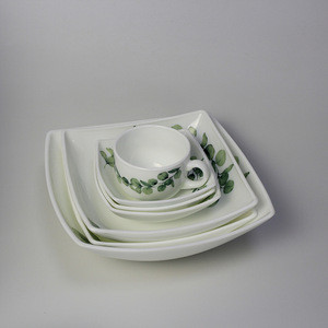 Customized popular eco-friendly ceramic dinner set dinnerware