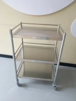 Customized professional Stainless steel CE medical dressing trolley