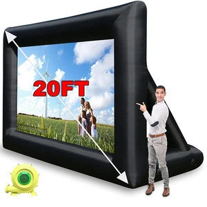 Customized size commercial inflatable projection screen/Inflatable cinema  screen/inflatable movie screen for sales