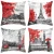 Import Cute Couples and Bicycles, Red Heart Trees Cushion Cover Valentine&#x27;s Day Throw Pillows Red Heart Pillow Cover Case for Sofa Bed from China