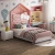 Import Cute pink color children&#39;s bed princess design furniture leather kids bed for bedroom from China