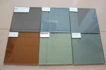 dark bronze flat tempered tinted Clear Colored Glass Panels
