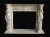 Import Decorative beige marble fireplace mantel from China