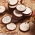 Import Decorative Unfinished Natural Round Wooden Pine Circles Slice Pieces DIY Unfinished Kid Craft Wood Slice for DIY Crafts Wedding from China