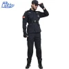 Design your own wholesale security guard black uniforms color
