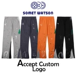 Designer brand name dept Sweat Pants Mens Loose Oem Mens Sport Custom Casual Pants Joggers Printed Logo gallerys Sports pants