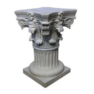 Designer home decor stone roman cheap columns pillars stands flowers
