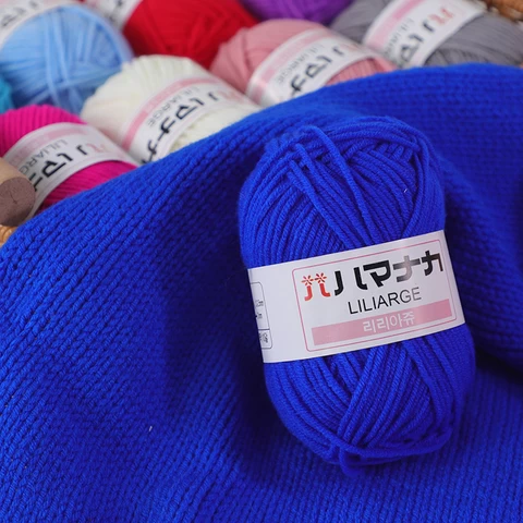 Dimuni 25g 63colors Acrylic Cotton Blend Yarn Cloth Thread