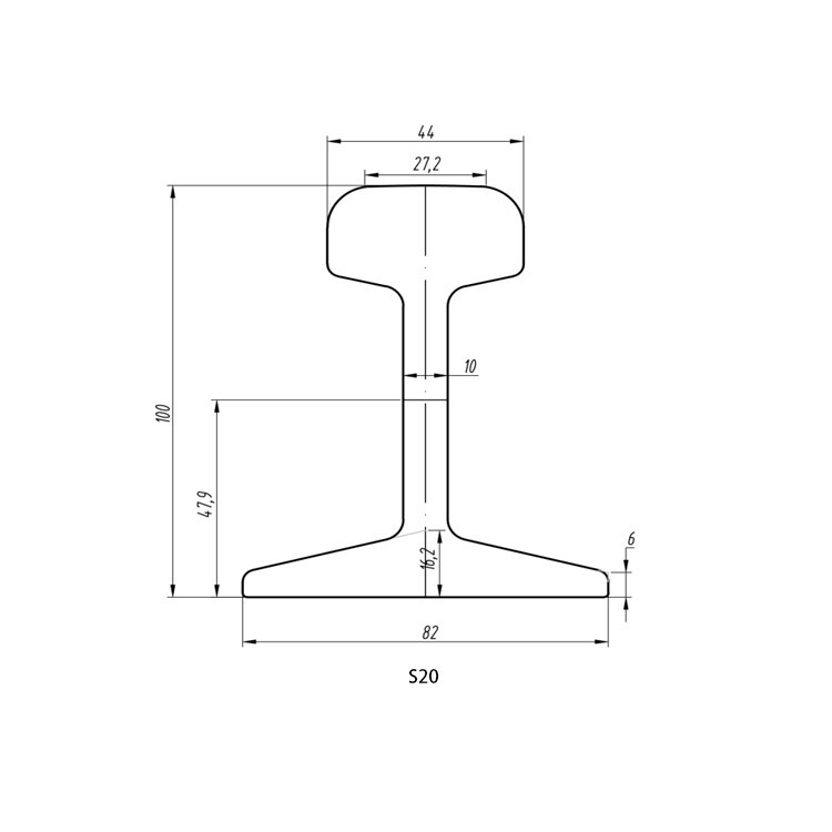 Buy Din536 Crane Steel Rail A45 A55 A65 A75 A100 A120 A150 Standard ...