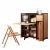 Import Dining Room Furniture Matching 5 Chairs Folding Dining Table Set with Storage Side Cabinet from China