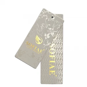 Directly Factory Supply Private Brand Name Logo Recycled Design Swing Tag Kraft Paper Hang Custom Clothing Tags