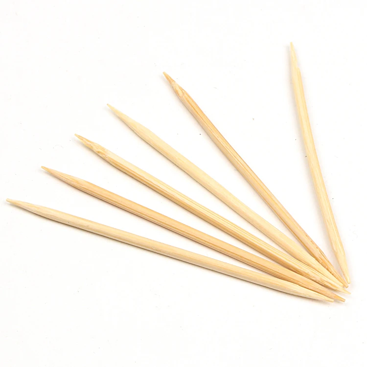 Disposable Cheap Safe High Quality Eco Friendly Bamboo Toothpick In Plastic Container