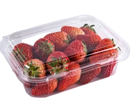 Disposable clear plastic fruit packaging box fruit package containers RPET/ PET fruit vegetable plastic strawberry box