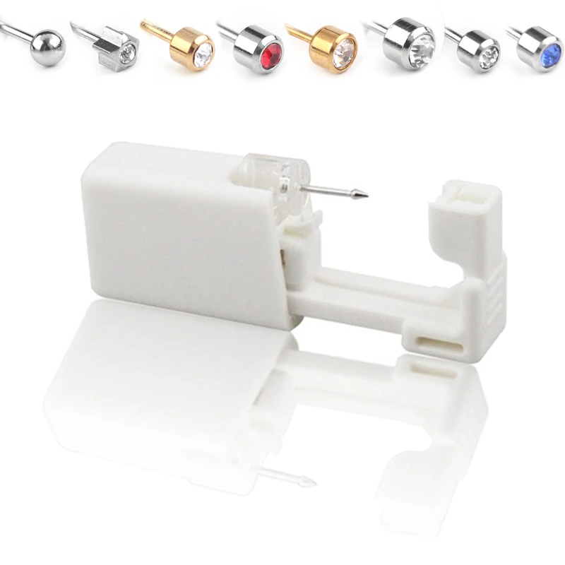 Disposable Ear Piercing Gun Set Punch Machine Safety Sterile Earing Nose Piercing Gun Kit Tool With Stud