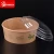 Import Disposable paper salad bowl with plastic lid for take away from China