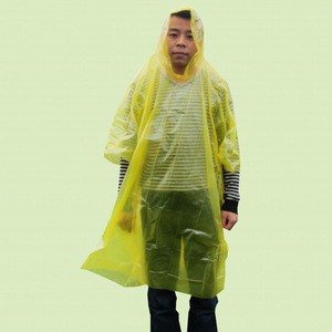 Disposable raincoat /plastic poncho/pocket rain poncho for sports