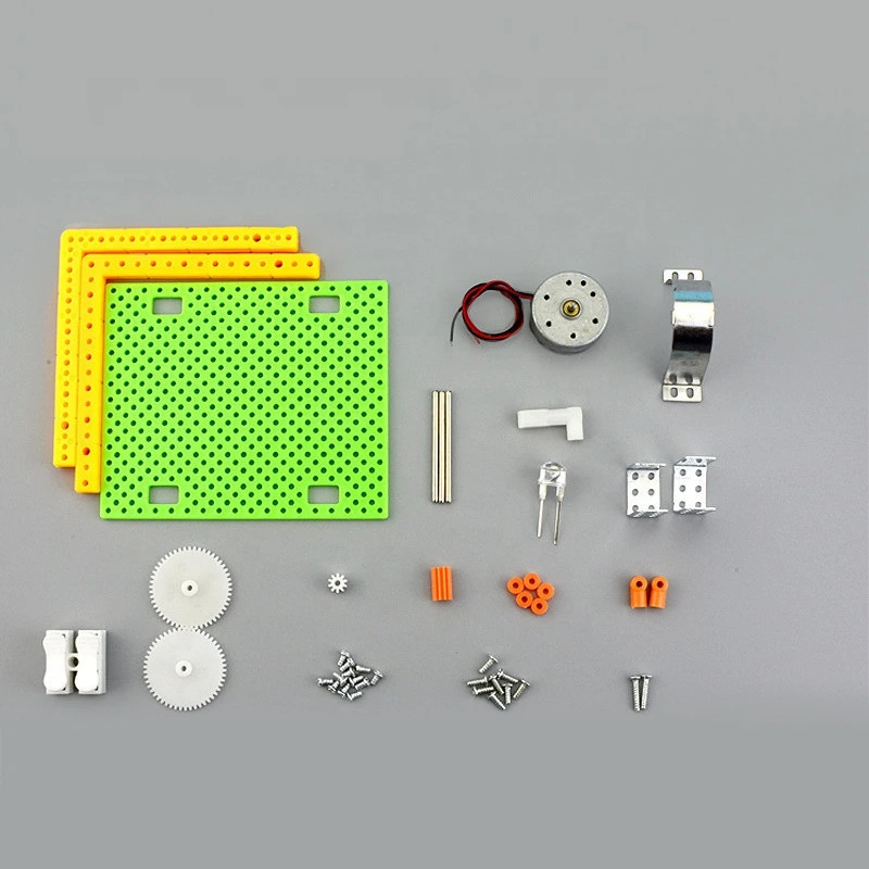 DIY hands crank toy electric generator  kids experiment science kits