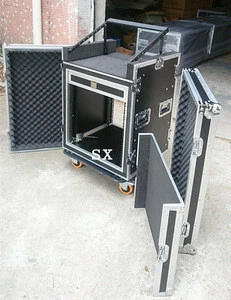 DJ used equipment rack mount Cases with mixer top and drawer