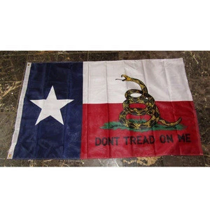 DONT TREAD ON ME TEXAS flag 3x5 ft TX gadsden banner