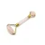 Import Double Head Rose Quartz Pink Crystal Jade Roller For Facial Massage from China