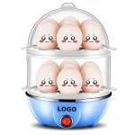 Double layer 14 egg Stainless steel steamer automatic power off home breakfast machine mini multi-function Machine Egg Boiler