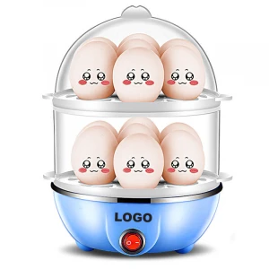 Double layer 14 egg Stainless steel steamer automatic power off home breakfast machine mini multi-function Machine Egg Boiler
