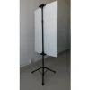 Double side advertising poster holder stand black steel easel