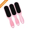 Double Sides Sandpaper Plastic Handle Pedicure Foot File With Callus Remover