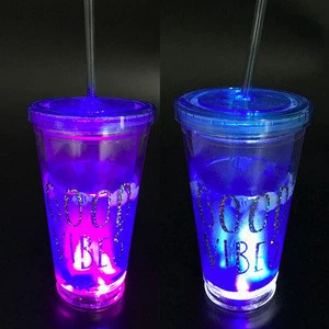 Double Wall Insulated Led Tumbler For Party Drinkware