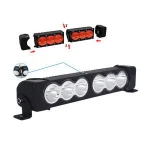 E-mark LED 4x4 Off Road Truck Light Bar with Modular System - White Flood Spot Amber Flood - One Size to Make Any Length