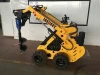 earth moving machinery front end wheel loader mini skid steer loader with drill aguer attachment