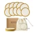 Import Eco Friendly bamboo cotton Reusable Plain Cleaning Pad Makeup Remover Pads from China