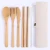 Import Eco Friendly Bamboo Travel Utensil Set Wood Portable Chopstick And Spoon Set Utensil from China