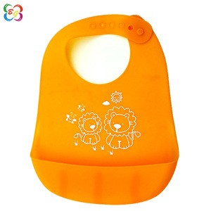 Eco-friendly new cute toddler care house us soft waterproof silicone baby bibs